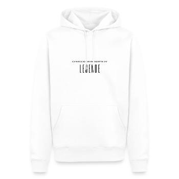 legende - Männer Premium Bio Hoodie - Weiß - Vorne - Nico (187cm)