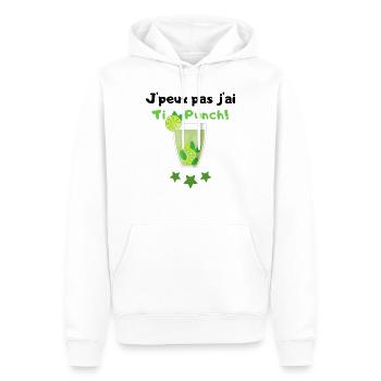 j'peux pas j'ai Ti Punch - Sweat à capuche Premium bio Homme - blanc - Devant - Nico (187cm)