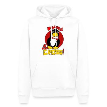 Mr Flibble ist sehr böse - Männer Premium Bio Hoodie - Weiß - Vorne - Nico (187cm)