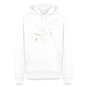 Firework Gold - Männer Premium Bio Hoodie - Weiß - Vorne - Nico (187cm)