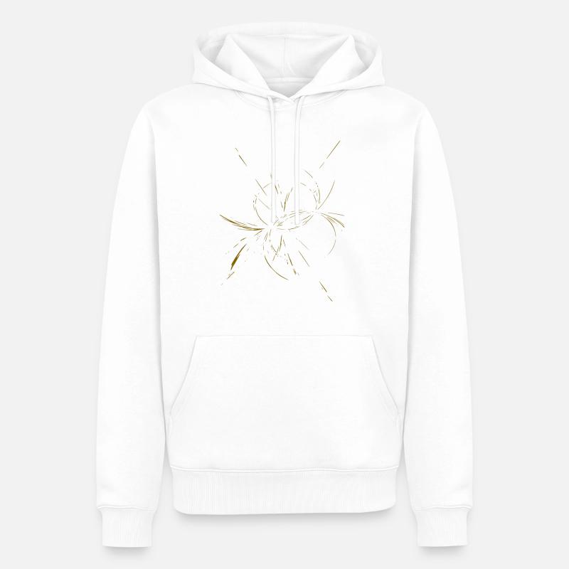 Firework Gold - Sweat à capuche Premium bio Homme - blanc