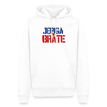 Jebiga Brate Jugoslawien Flagge Jugo Balkan - Männer Premium Bio Hoodie - Weiß - Vorne - Nico (187cm)