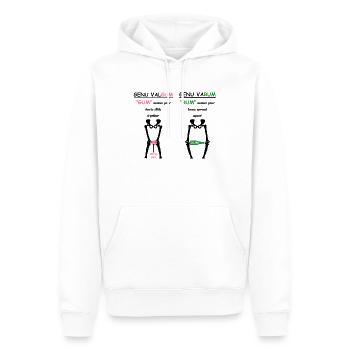 Physiotherapie Geschenk - Männer Premium Bio Hoodie - Weiß - Vorne - Nico (187cm)