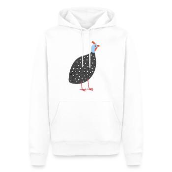 Perlhuhn 2 - Männer Premium Bio Hoodie - Weiß - Vorne - Nico (187cm)