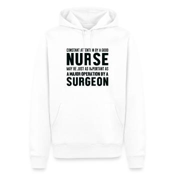 Krankenpflegerin - Männer Premium Bio Hoodie - Weiß - Vorne - Nico (187cm)