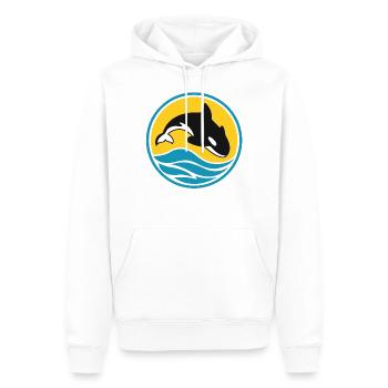 Orca - Sweat à capuche Premium bio Homme - blanc - Devant - Nico (187cm)