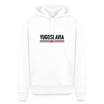 Yugoslavia Albania Albanians - Men’s Premium Organic Hoodie - white - Front - Nico (187cm)