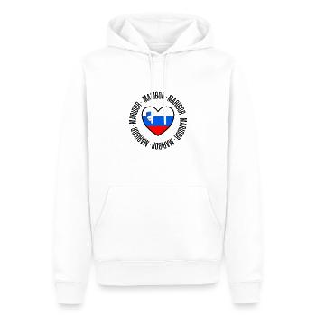 Slowenien! - Männer Premium Bio Hoodie - Weiß - Vorne - Nico (187cm)