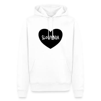 Slowenien! - Männer Premium Bio Hoodie - Weiß - Vorne - Nico (187cm)