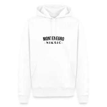 Montenegro! - Männer Premium Bio Hoodie - Weiß - Vorne - Nico (187cm)