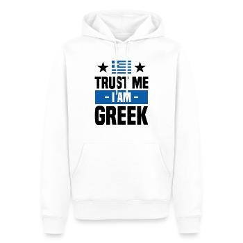 Lustiger Griechischer Spruch Griechenland Geschenk - Männer Premium Bio Hoodie - Weiß - Vorne - Nico (187cm)