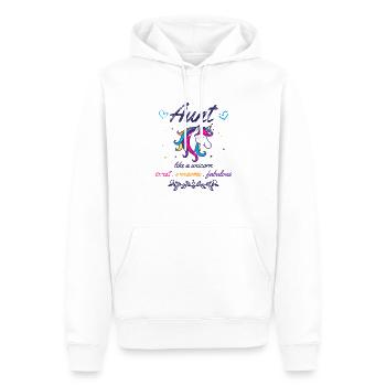 Unicorn Design for Aunts - Men’s Premium Organic Hoodie - white - Front - Nico (187cm)