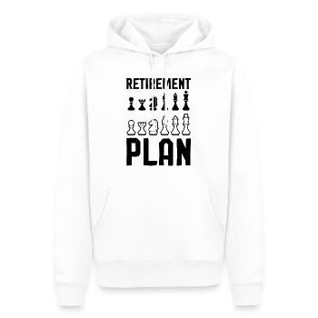 Échecs drôle d'échecs - Sweat à capuche Premium bio Homme - blanc - Devant - Nico (187cm)