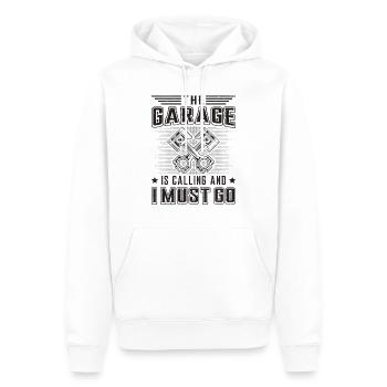 Bricoleur Tuning automobile Mécaniciens - Sweat à capuche Premium bio Homme - blanc - Devant - Nico (187cm)