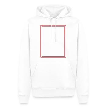 Frame / Abstract / Line / Pattern / Trend / Red - Men’s Premium Organic Hoodie - white - Front - Nico (187cm)