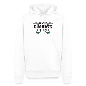 Golf golf club golfeur cadeau - Sweat à capuche Premium bio Homme - blanc - Devant - Nico (187cm)