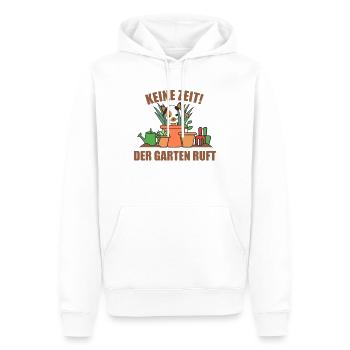 Keine Zeit der Garten ruft Gärtner Katze Garten - Männer Premium Bio Hoodie - Weiß - Vorne - Nico (187cm)