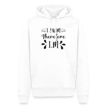 Schwimmen Schwimmer Schwimmerin Geschenkidee - Männer Premium Bio Hoodie - Weiß - Vorne - Nico (187cm)