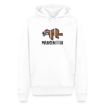 Lustiger Eifel Spruch als eiflerisches Geschenk - Männer Premium Bio Hoodie - Weiß - Vorne - Nico (187cm)