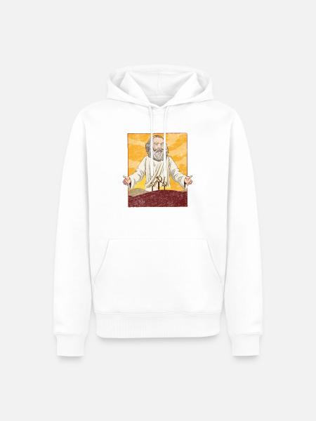 Lustiger Sozialistischer Spruch über Sozialismus! - Männer Premium Bio Hoodie - Weiß