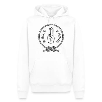 Pfadfinder Be Prepared - Männer Premium Bio Hoodie - Weiß - Vorne - Nico (187cm)