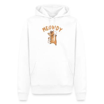 Meowdy Howdy Katze Cowboy mit Lasso süße Katzen - Männer Premium Bio Hoodie - Weiß - Vorne - Nico (187cm)