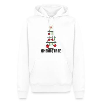 Oh Chemistree Noël Pour les professeurs de chimie - Sweat à capuche Premium bio Homme - blanc - Devant - Nico (187cm)