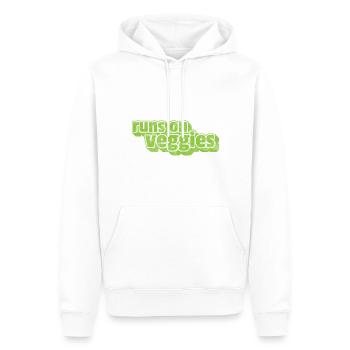 Légume Végétarien Végétalien Vintage I Cadeau - Sweat à capuche Premium bio Homme - blanc - Devant - Nico (187cm)