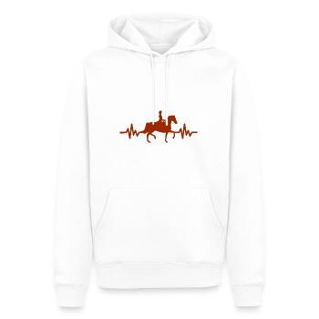 Heartbeat - Étalon Cheval Jument Ross Equestrian - Sweat à capuche Premium bio Homme - blanc - Devant - Nico (187cm)