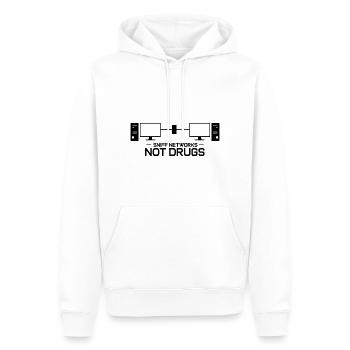 Conception de cybersécurité pour la sécurité informatique et les pirates informatiques - Sweat à capuche Premium bio Homme - blanc - Devant - Nico (187cm)