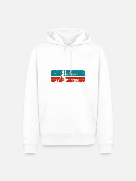 T-Shirt I Kitesurf und du - Männer Premium Bio Hoodie - Weiß
