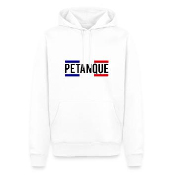 Pétanque Boule Boccia Frankreich Fahne Spieler - Männer Premium Bio Hoodie - Weiß - Vorne - Nico (187cm)