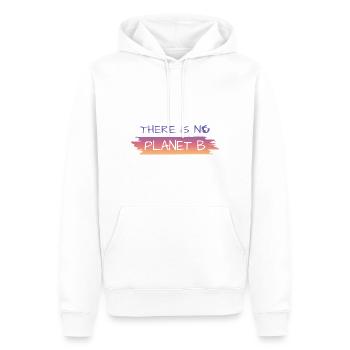 there is no planet b - Männer Premium Bio Hoodie - Weiß - Vorne - Nico (187cm)