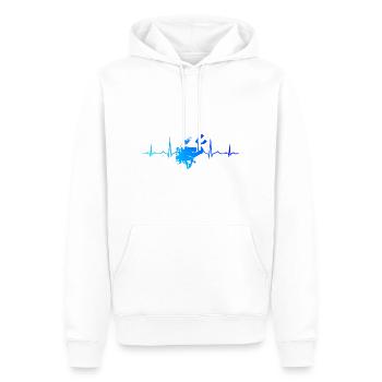 Diver Diving Diving Diver Men Free Dive - Men’s Premium Organic Hoodie - white - Front - Nico (187cm)