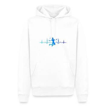 Badminton Squash Badminton Women Men Badmintons - Men’s Premium Organic Hoodie - white - Front - Nico (187cm)