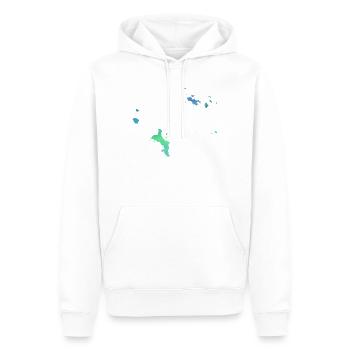 Seychelles - Männer Premium Bio Hoodie - Weiß - Vorne - Nico (187cm)