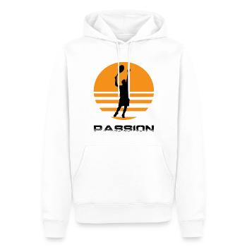 Tennis - Männer Premium Bio Hoodie - Weiß - Vorne - Nico (187cm)