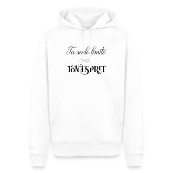 ta seule limite c'est ton... - Sweat à capuche Premium bio Homme - blanc - Devant - Nico (187cm)