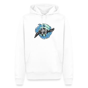 Schildkröte - Männer Premium Bio Hoodie - Weiß - Vorne - Nico (187cm)