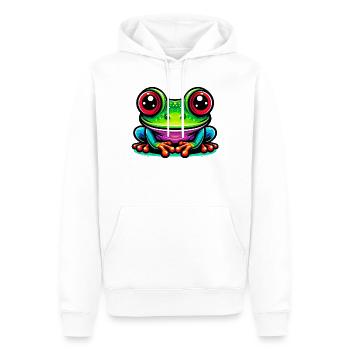 Frog - Men’s Premium Organic Hoodie - white - Front - Nico (187cm)