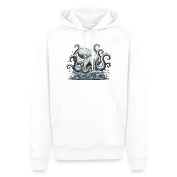 Kraken-Tintenfisch-Oktopus - Männer Premium Bio Hoodie - Weiß - Vorne - Nico (187cm)