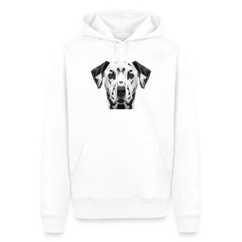 Amoureux des chiens dalmatiens J’aime les Dalmatiens - Sweat à capuche Premium bio Homme - blanc - Devant - Nico (187cm)