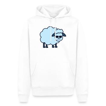 Sonnenbrillen Schaf Blau - Männer Premium Bio Hoodie - Weiß - Vorne - Nico (187cm)