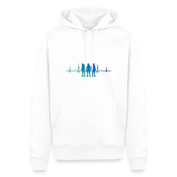 Escalade de bloc Kletterer Klettern Climbing - Sweat à capuche Premium bio Homme - blanc - Devant - Nico (187cm)