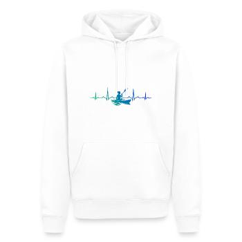 Kayak Kanu Damen Herren Kajak Kajakfahren - Männer Premium Bio Hoodie - Weiß - Vorne - Nico (187cm)