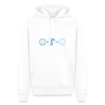 Roller Skating Roller Skates Women Skate Men - Men’s Premium Organic Hoodie - white - Front - Nico (187cm)