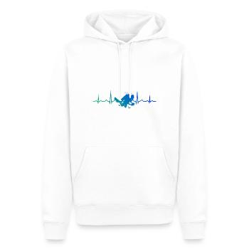 Free Dive Scuba Taucher Scuba Diver Scuba Tauchen - Männer Premium Bio Hoodie - Weiß - Vorne - Nico (187cm)