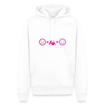 Kitesurfer Kitesurf Homme Kitesurf Kitesurf Kitesurf - Sweat à capuche Premium bio Homme - blanc - Devant - Nico (187cm)