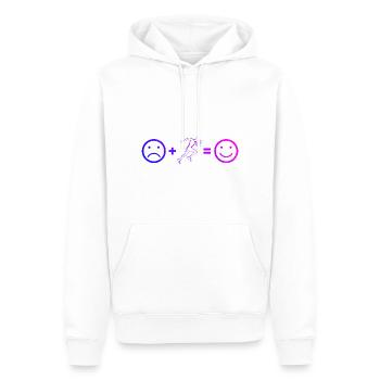 Jogging Homme Cross Country Running Jogging - Sweat à capuche Premium bio Homme - blanc - Devant - Nico (187cm)