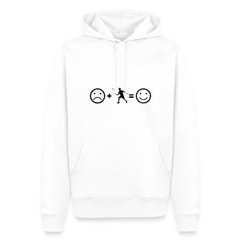 Damen Herren Badminton Squash Badmintonspieler - Männer Premium Bio Hoodie - Weiß - Vorne - Nico (187cm)